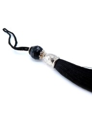 50 Adet - Boncuklu Püskül Siyah - 10 cm - G