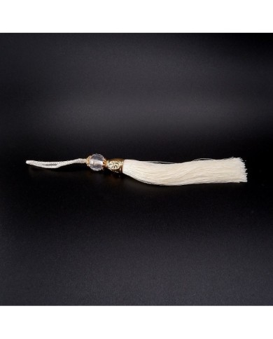 50 ADET - BONCUKLU PÜSKÜL BEYAZ - 10 CM - A