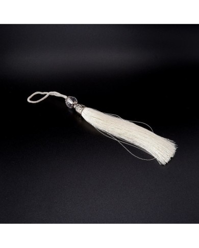 50 ADET - BONCUKLU PÜSKÜL BEYAZ - 10 CM - G