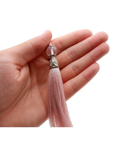 100 ADET - BONCUKLU PÜSKÜL AÇIK PEMBE - 10 CM - A