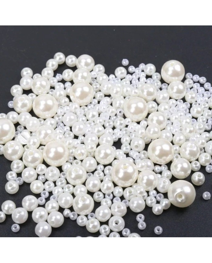 Plastik Lüks Inciler 8 mm 250 gr