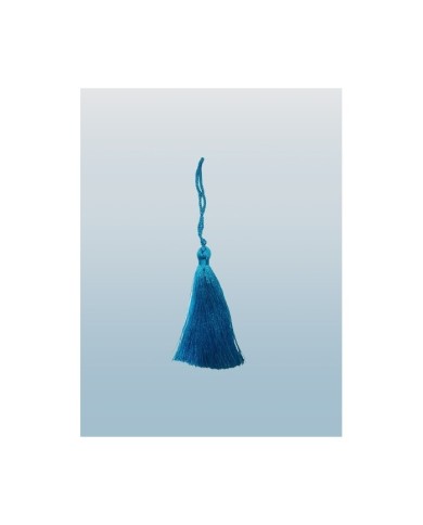 10 ADET - İPEK PÜSKÜL 7-8 CM - BEBE MAVİSİ