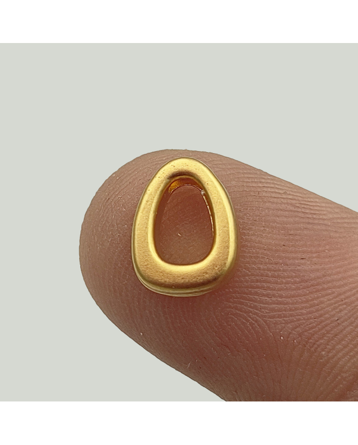 "O" Mini Harfler Lak Kaplama Gold - 3 Adet