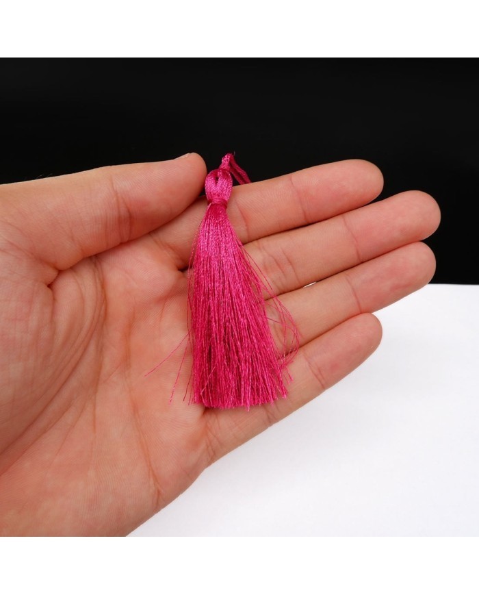 10 ADET - İPEK PÜSKÜL 7-8 CM - PEMBE
