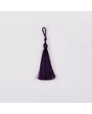 10 ADET - İPEK PÜSKÜL 7-8 CM - MOR