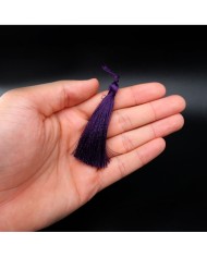 10 ADET - İPEK PÜSKÜL 7-8 CM - MOR