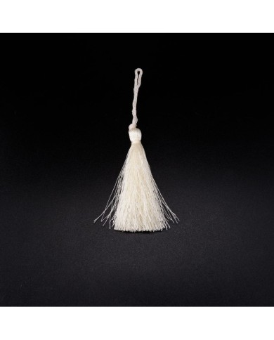 10 ADET - İPEK PÜSKÜL 7-8 CM - BEYAZ