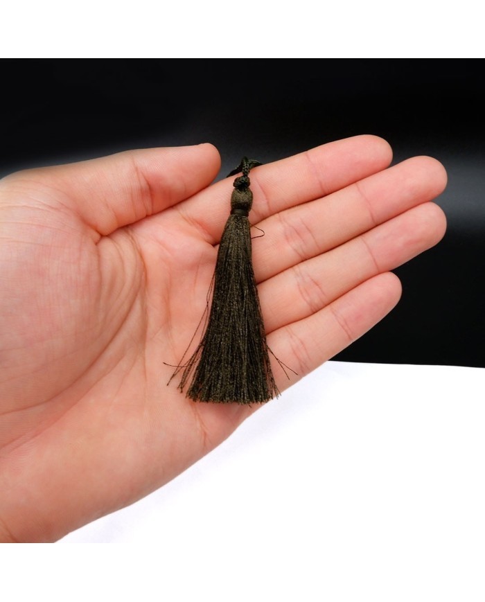 30 ADET -İPEK  PÜSKÜL 7-8 CM - HAKİ