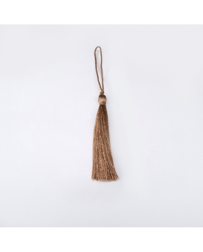 30 ADET - İPEK PÜSKÜL 7-8 CM - KOYU BEJ