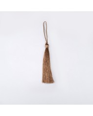 30 ADET - İPEK PÜSKÜL 7-8 CM - KOYU BEJ