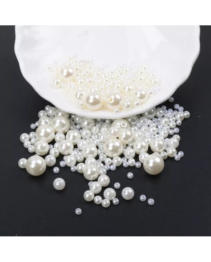 Plastik Lüks Inciler 10 mm 250 gr