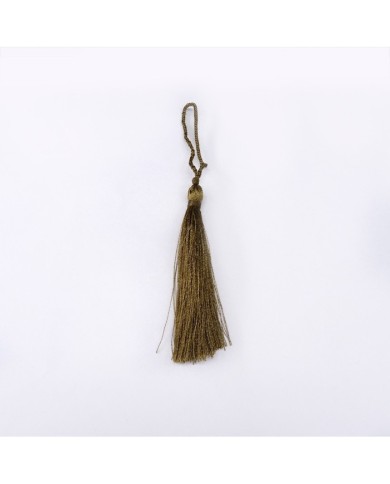 30 ADET - İPEK PÜSKÜL 7-8 CM - kahverengi