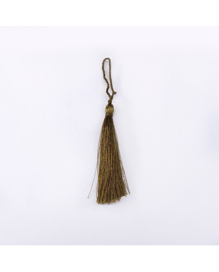 30 ADET - İPEK PÜSKÜL 7-8 CM - kahverengi