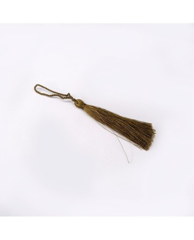 30 ADET - İPEK PÜSKÜL 7-8 CM - kahverengi