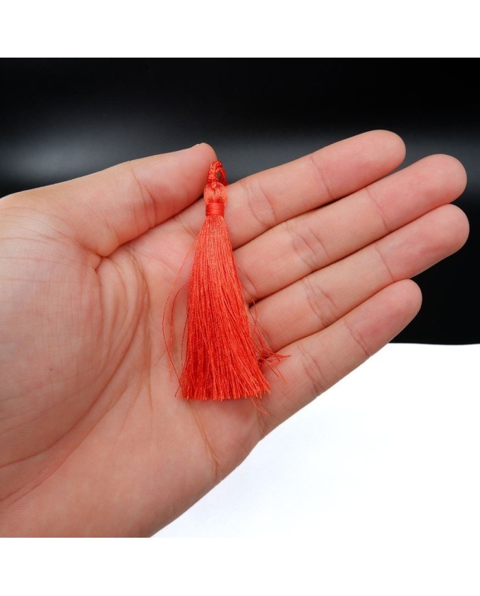 30 ADET - İPEK PÜSKÜL 7-8 CM- KIRMIZI