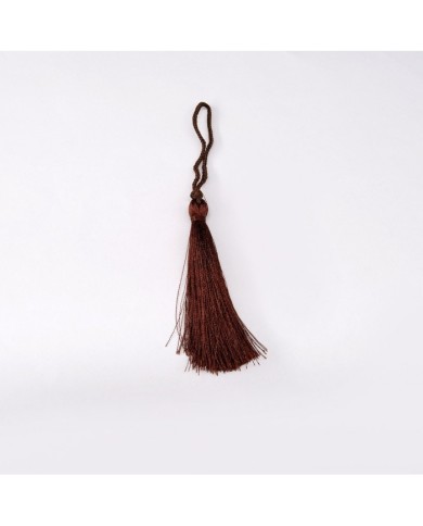 30 ADET -  İPEK PÜSKÜL 7-8 CM - KAHVERENGİ