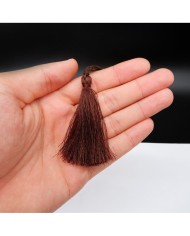 30 ADET -  İPEK PÜSKÜL 7-8 CM - KAHVERENGİ