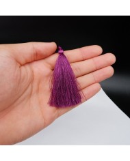 30 ADET -  İPEK PÜSKÜL 7-8 CM - MOR