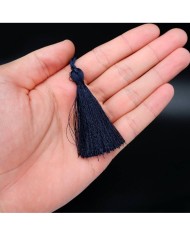 30 ADET -  İPEK PÜSKÜL 7-8 CM - LACİVERT