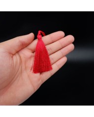 30 ADET -  İPEK PÜSKÜL 7-8 CM - KIRMIZI