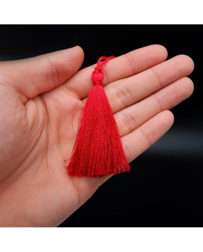 30 ADET -  İPEK PÜSKÜL 7-8 CM - KIRMIZI