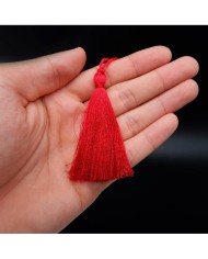 30 ADET -  İPEK PÜSKÜL 7-8 CM - KIRMIZI