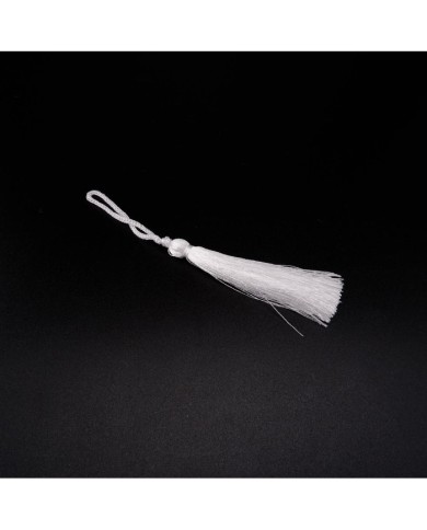 30 ADET - İPEK PÜSKÜL 7-8 CM - BEYAZ