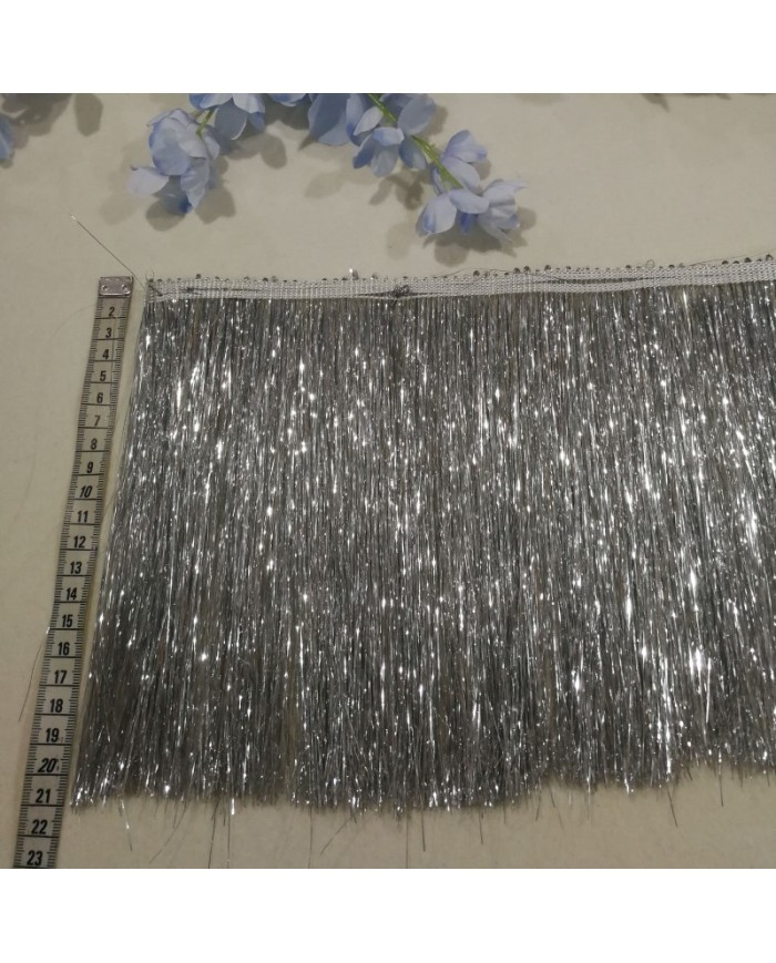 5 Metre - Sim Saçak 20cm - Gümüş