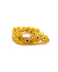 Cam Nazar Boncuk -Sarı- 8x4mm
