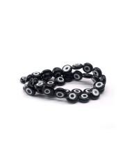 Cam Nazar Boncuk -siyah- 8x4mm