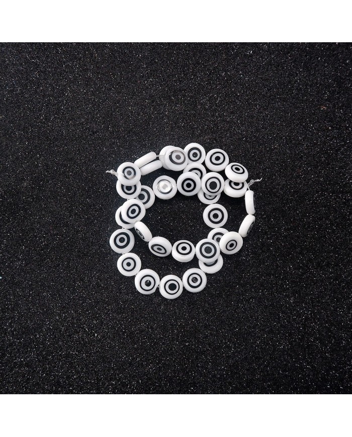 CAM NAZAR BONCUĞU YUVARLAK - SİYAH