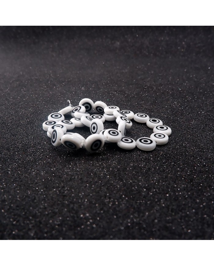 CAM NAZAR BONCUĞU YUVARLAK - SİYAH