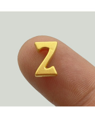 "Y" Mini Harfler Lak Kaplama Gold - 3 Adet