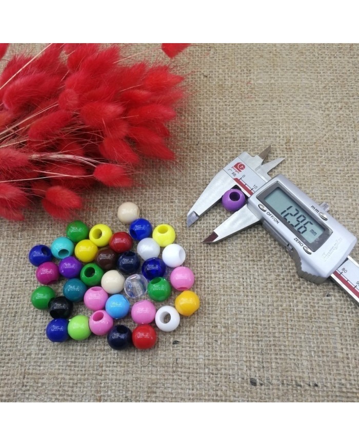 Makrome Boncuğu Dar Delikli 13mm - 1000 Gr