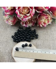Plastik İnci Boncuk - Bordo 8 mm - 1 Kg
