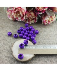 Plastik İnci Boncuk - Morcivert 14 mm - 1 Kg