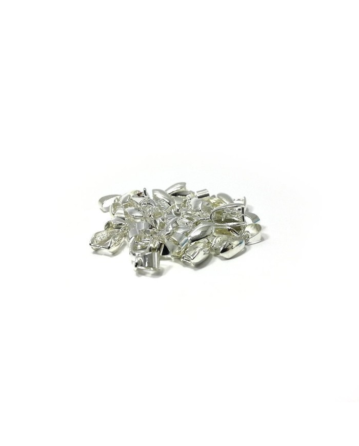 Reçine Epoksi Takı Kıskacı - Gümüş - 6.5 mm - 25 Adet
