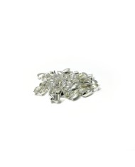 Reçine Epoksi Takı Kıskacı - Gümüş - 6.5 mm - 25 Adet