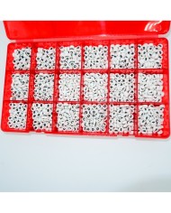 "J" 8 mm Adet Sedef Harf Boncuk