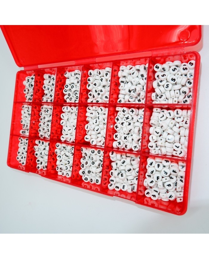 "K" 8 mm Adet Sedef Harf Boncuk