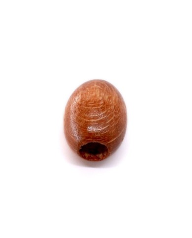 Ahşap Boncuk Tombul Arpa  1 Kg Kahverengi