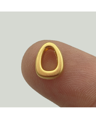 "O" Mini Harfler Lak Kaplama Gold - 3 Adet