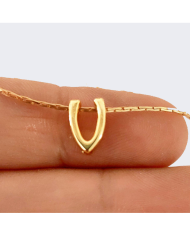 "V" Mini Harfler Lak Kaplama Gold - 3 Adet