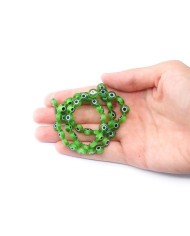 Cam Nazar Boncuk -Yeşil- 8x4mm