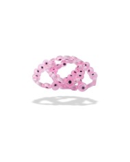Cam Nazar Boncuk -pembe- 8x4mm