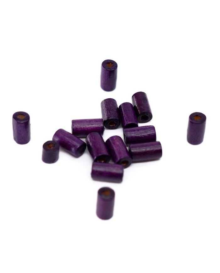 Ahşap Silindir Boncuk - 50 Gram