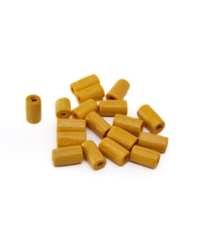 Ahşap Silindir Boncuk - 50 Gram