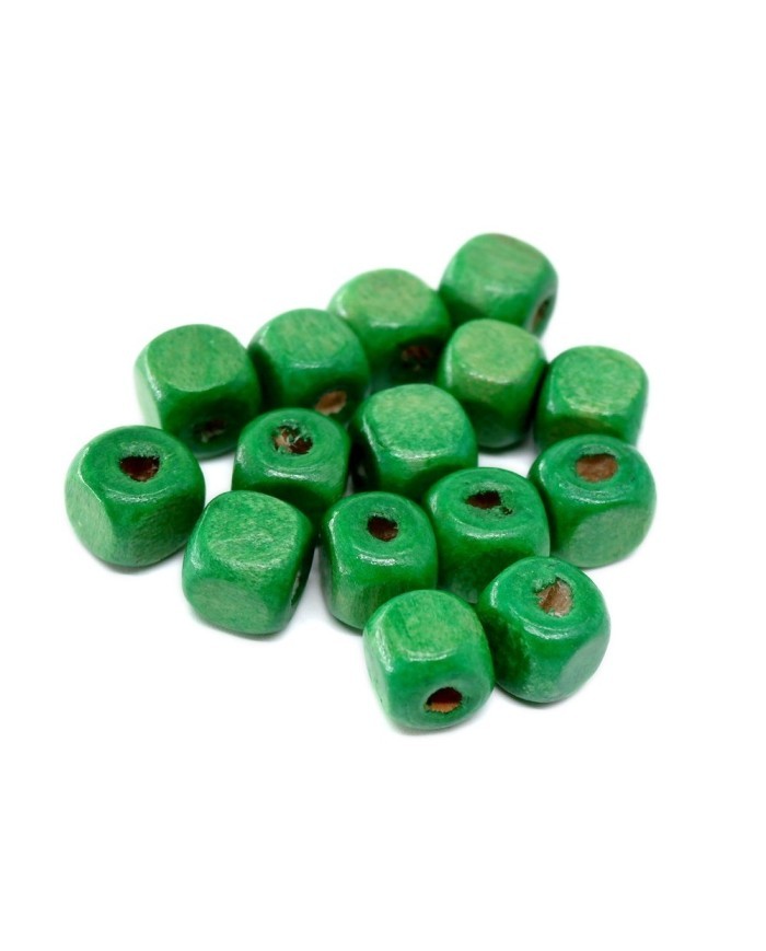 Ahşap Küp Boncuk - 50 Gram