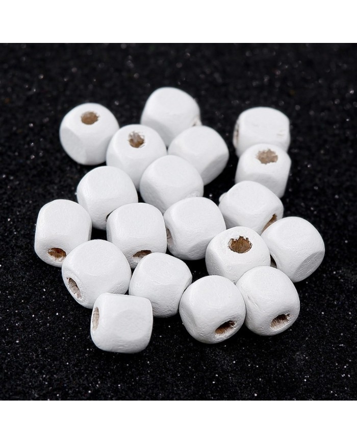 Ahşap Küp Boncuk - 50 Gram