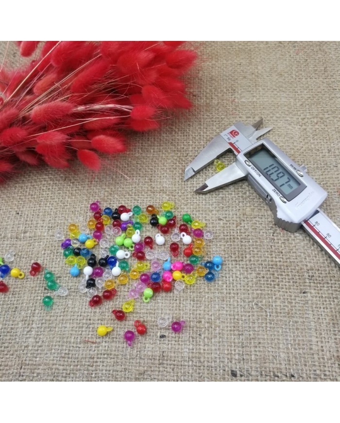 Daire Şeklinde Oya Boncukları - 1 Kg